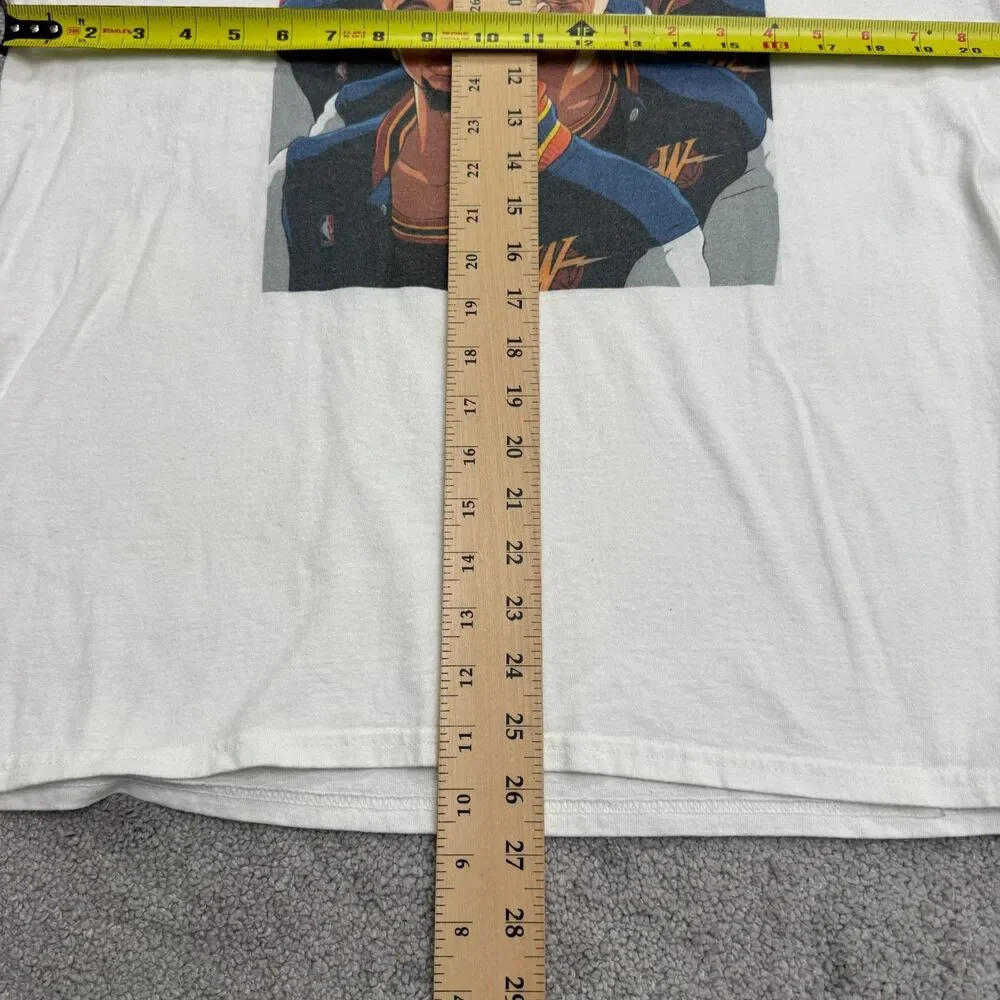 Champion Golden State Warriors McFlyy art T-shirt Mens Large Stephen Curry Tee - Picture 7 of 12